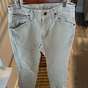 Men’s khaki wrangler jeans